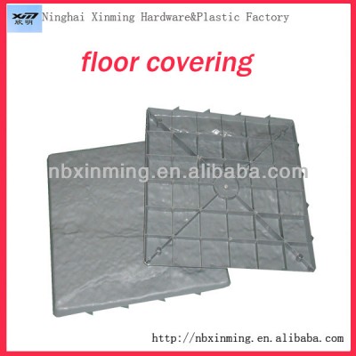 Plastic embossed antiskid flooring